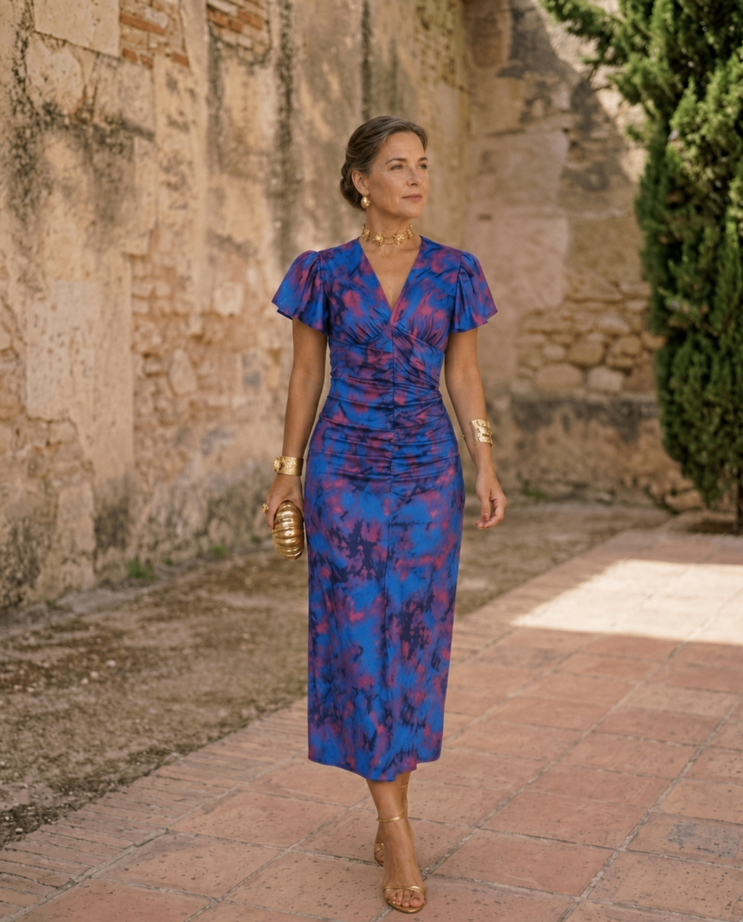Wanda | Midikleid mit Puffärmeln