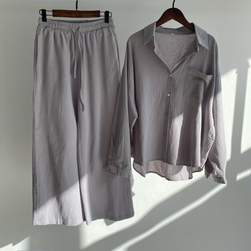 Yvonne™ | 2-teiliges Set - Bluse & weite Hose