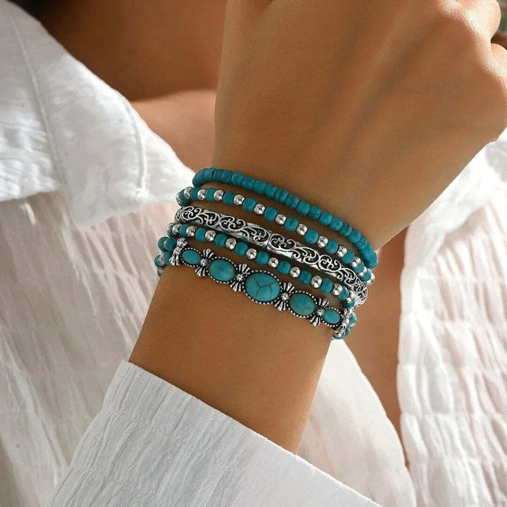 Mirella™ - Boho-Armband-Kollektion mit Türkisen Perlen