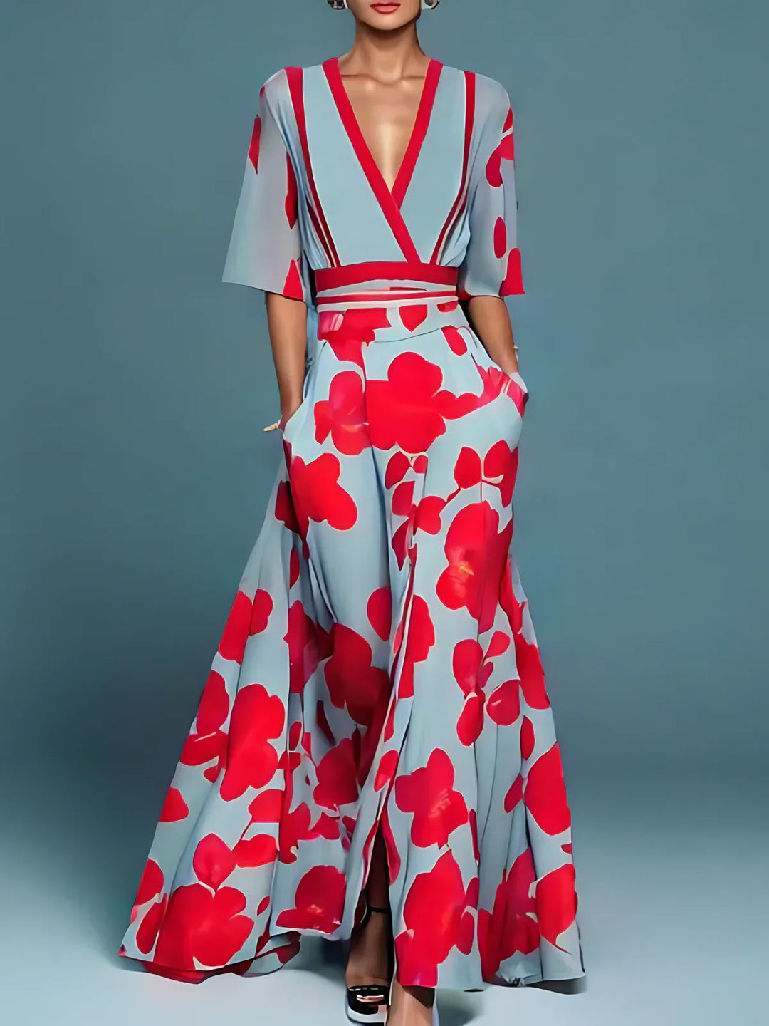 Schicke Blumenrobe