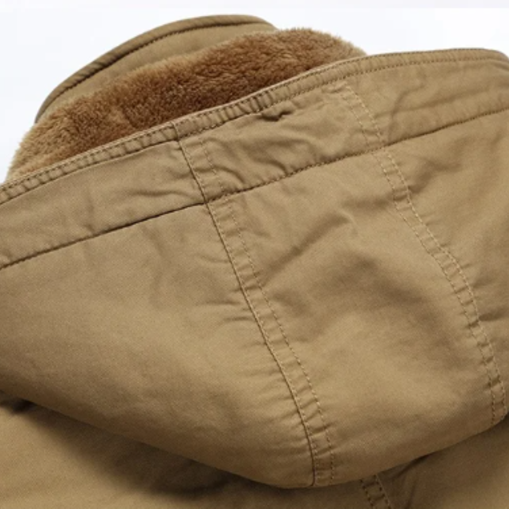 Elegante Baumwoll-Winterjacke mit Fütterung