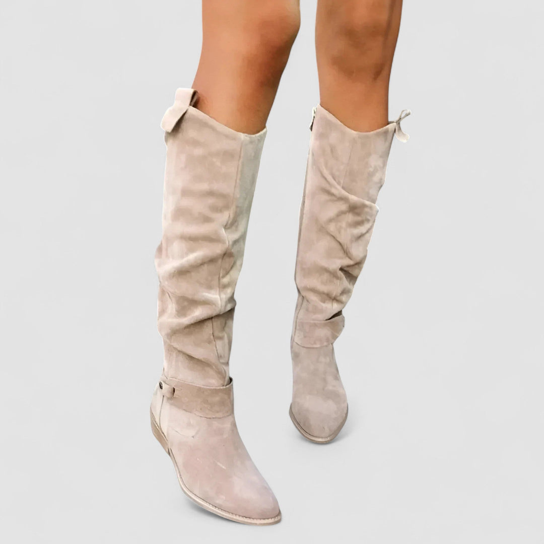 Beatrice | Hohe Stiefel aus Wildleder