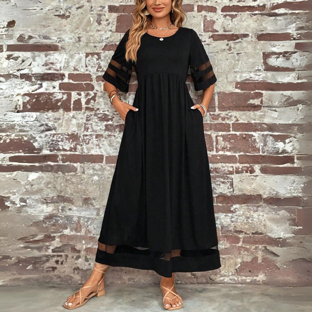 Aubrey™ – Figurschmeichelndes, Bauch-weg Midi-Kleid
