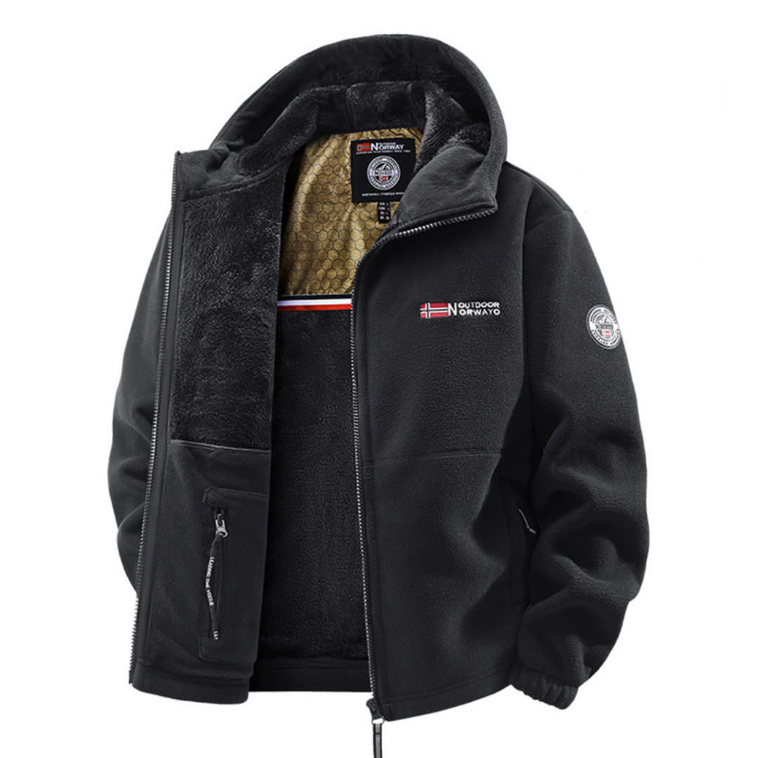Jürgen Winterjacke mit Thermofutter in Schwarz