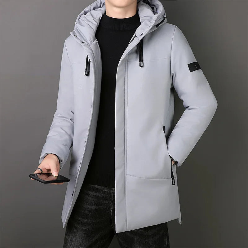 Eleganter langer Herrenmantel