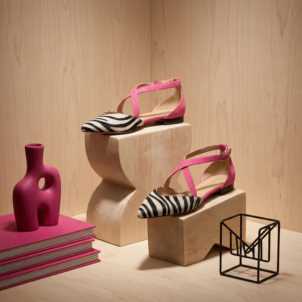 Fern - Ballerinas mit Riemchen