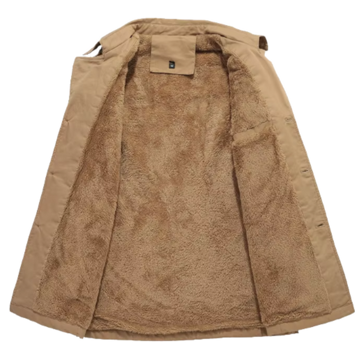 Eleganter Gepolsterter Trenchcoat
