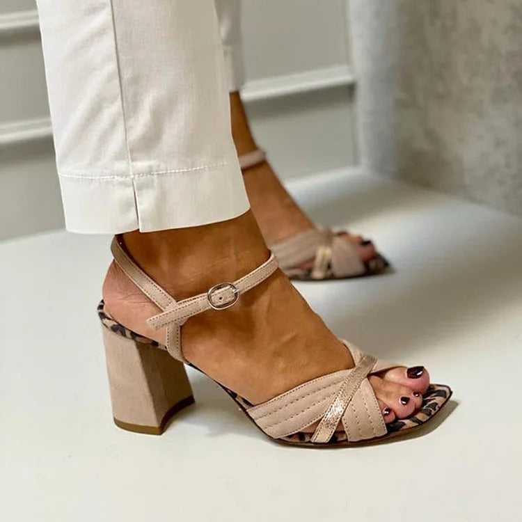 Ronja™ | Beige Leoparden-Pumps