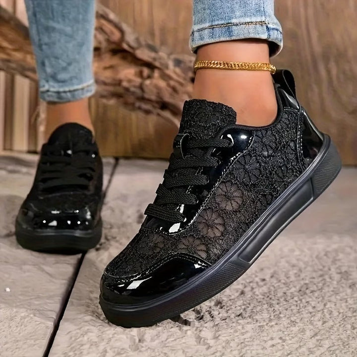 Dentelle | Sneaker aus Blüten-Spitze