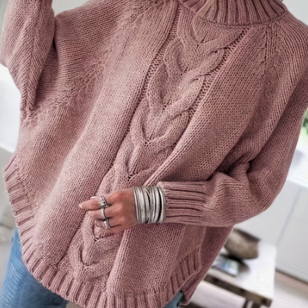 Livia – Rippstrickpullover mit Hemddetail
