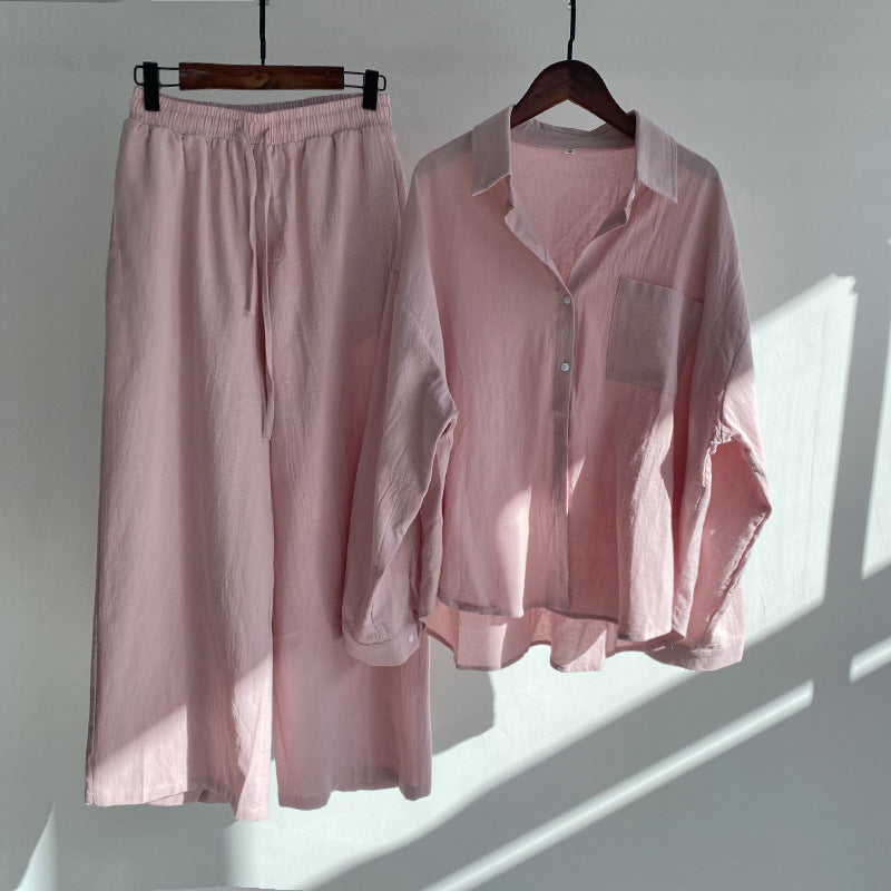 Yvonne™ | 2-teiliges Set - Bluse & weite Hose