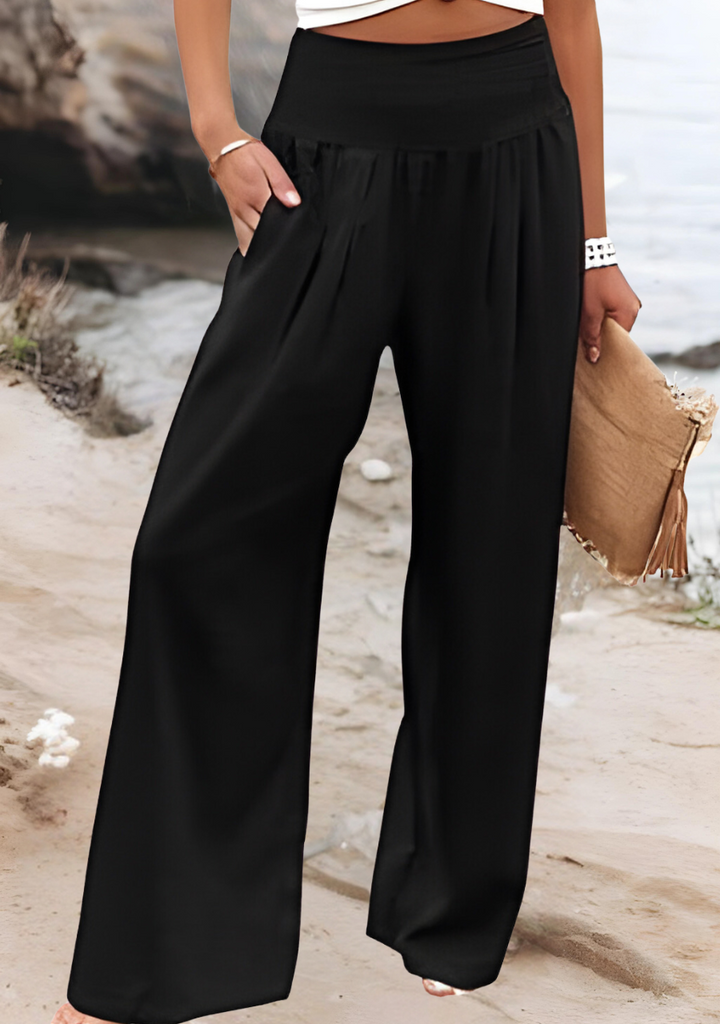 Susan™ | Fließende Strandhose mit weitem Bein