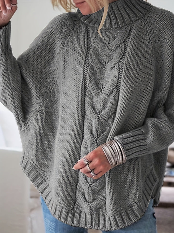Livia – Rippstrickpullover mit Hemddetail