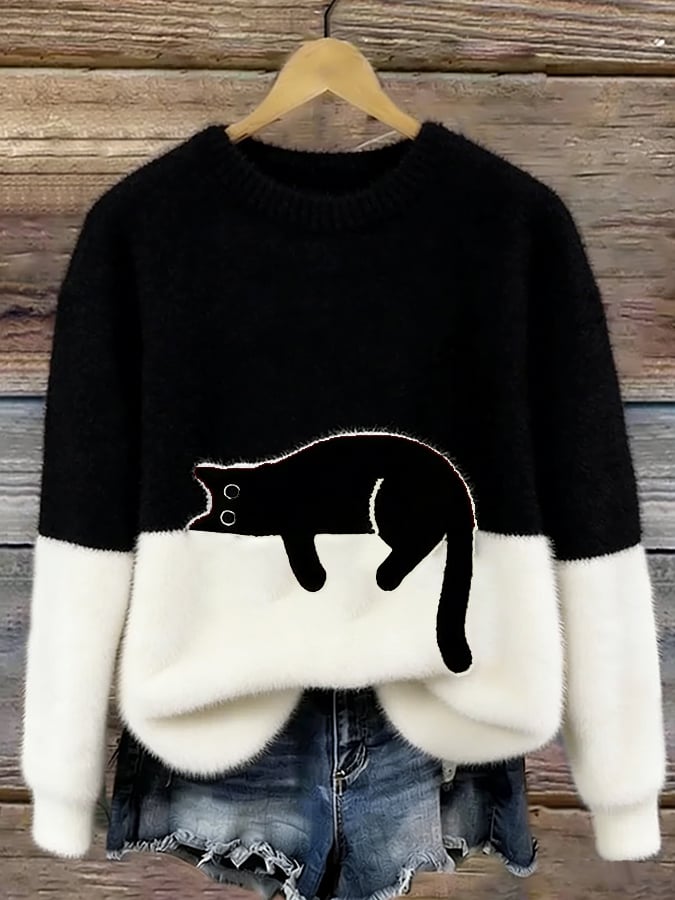 Eleganter Katzenpullover