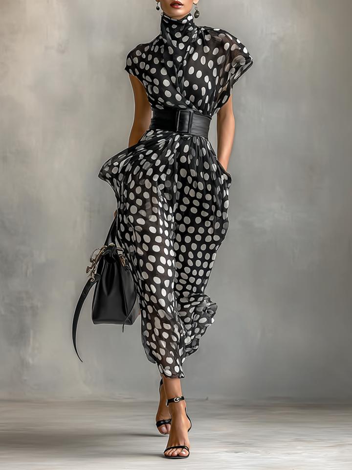 Maxi Kleid mit Punkten