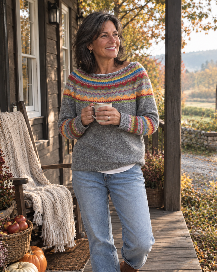 Seraina – Strickpullover mit Muster