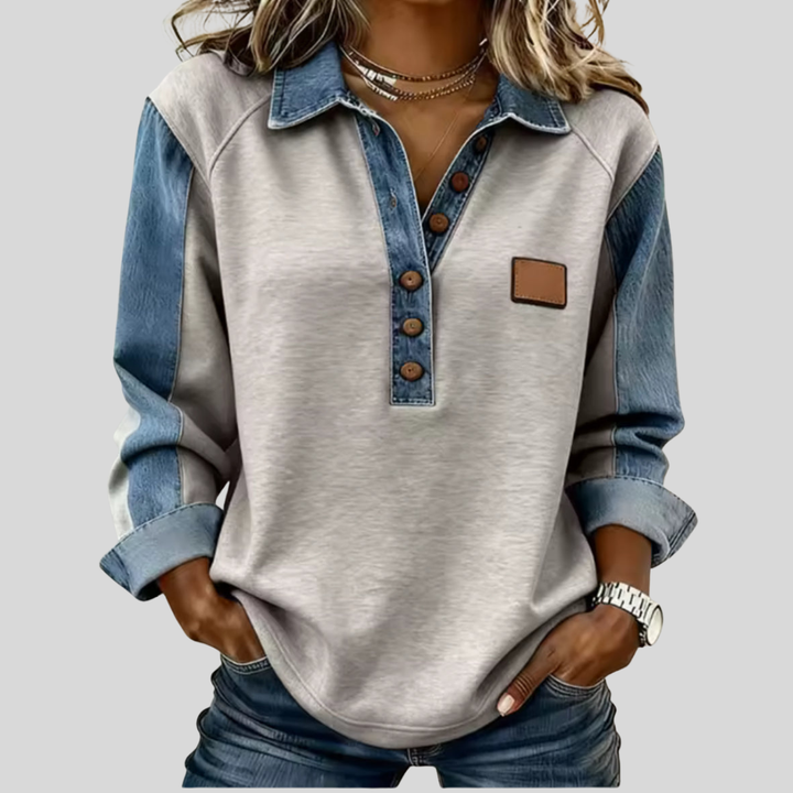 Elisa | Sportlicher Kontrastpullover