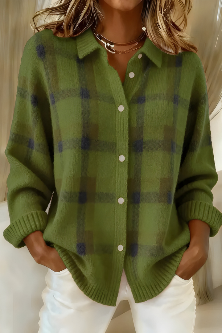 Bernadette | Karierter Pullover