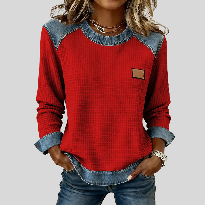 Diede | Sportlicher Pullover mit Kontrastdetails
