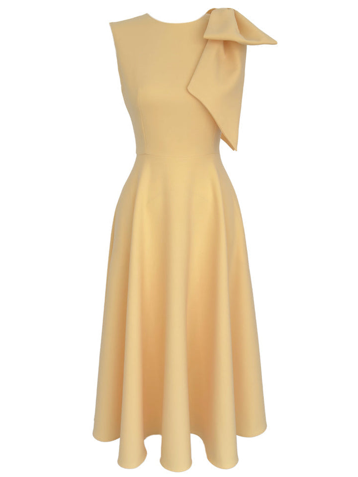 Midi-Kleid mit Knoten