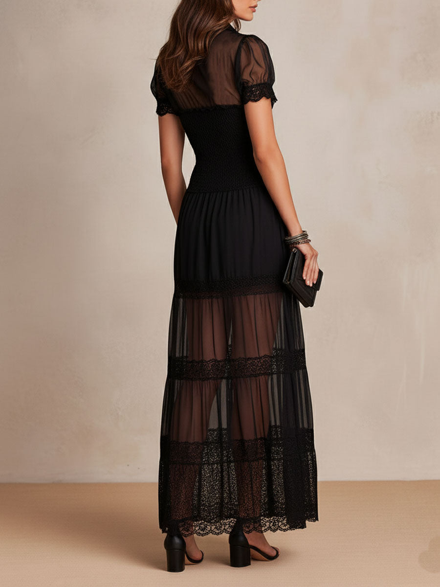 Juliette | Langes Spitzenkleid