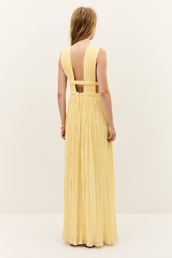 Maxi Kleid mit V-Ausschnitt
