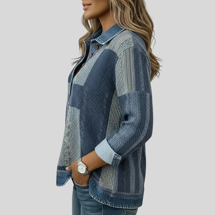 Meridell™ | Sweatshirt mit Farbblockdruck