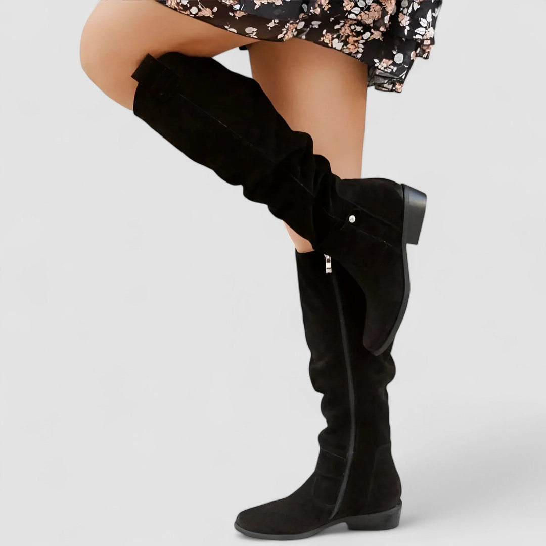 Beatrice | Hohe Stiefel aus Wildleder