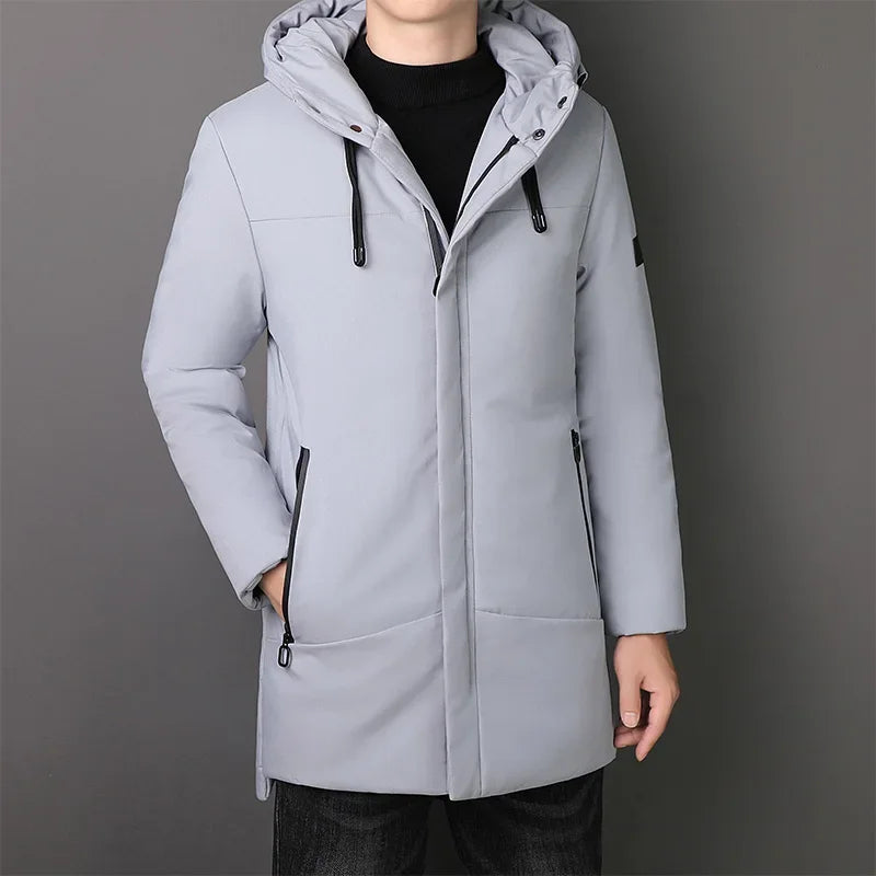 Eleganter langer Herrenmantel