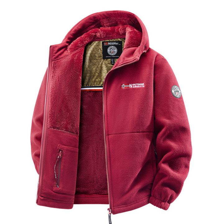Jürgen Winterjacke mit Thermofutter in Rot