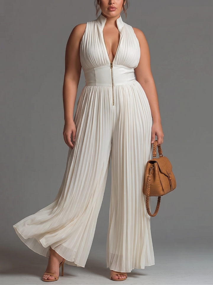 LAURA™ - ELEGANTER PLISSEE-JUMPSUIT