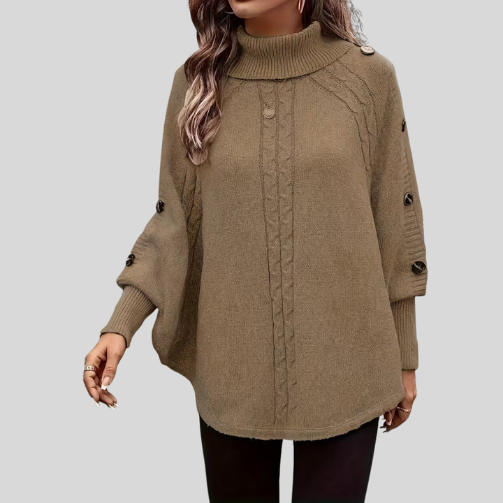 Norelle™ | Hoher Hals Kabelstrickpullover