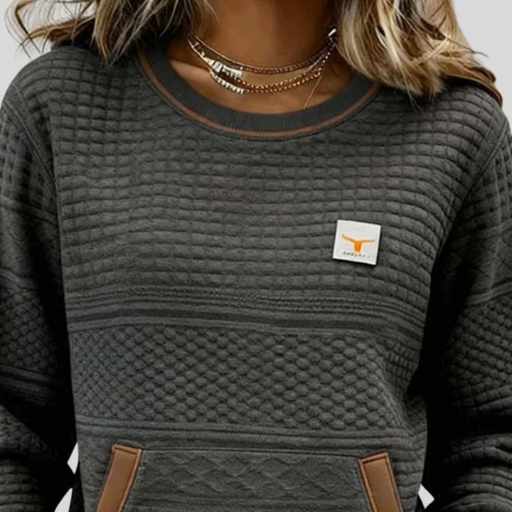 Roelie | Weicher Colorblock-Pullover