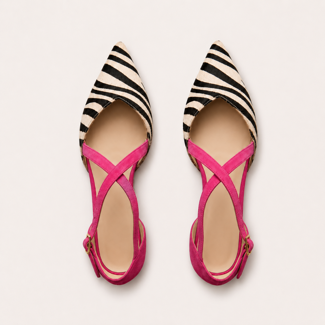 Fern - Ballerinas mit Riemchen