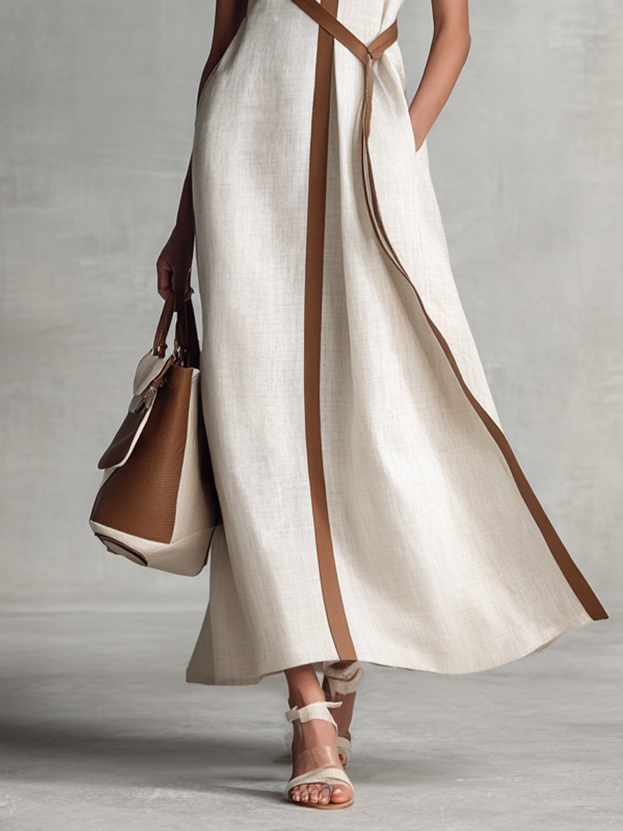 SUZANNE™ - ELEGANTES V-AUSSCHNITT SOMMER-MAXIKLEID