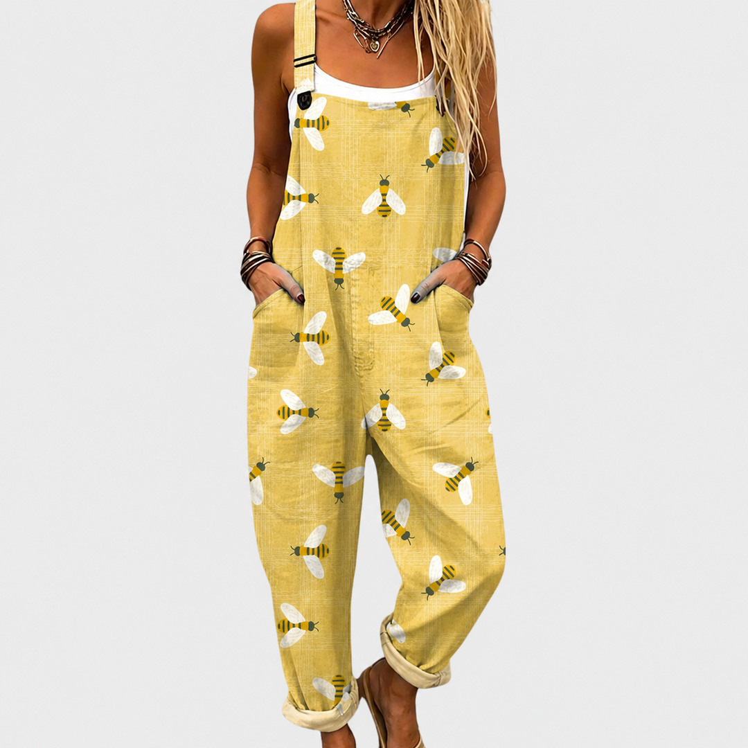 Bequeme Gedruckte Latzhose