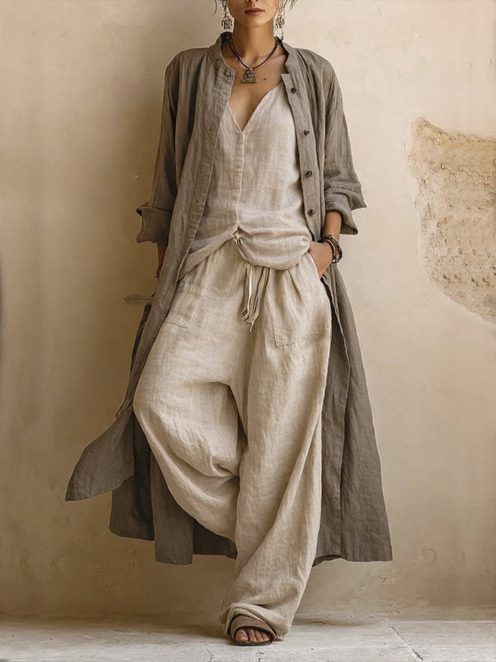 Completo Donatienne — drei Teile langes bohemisches Gilet