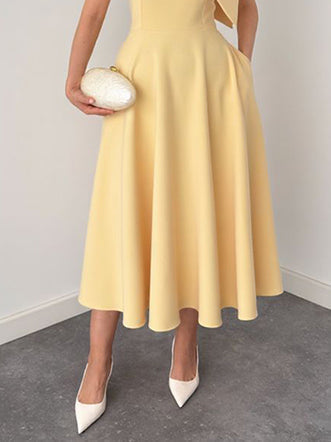 Midi-Kleid mit Knoten