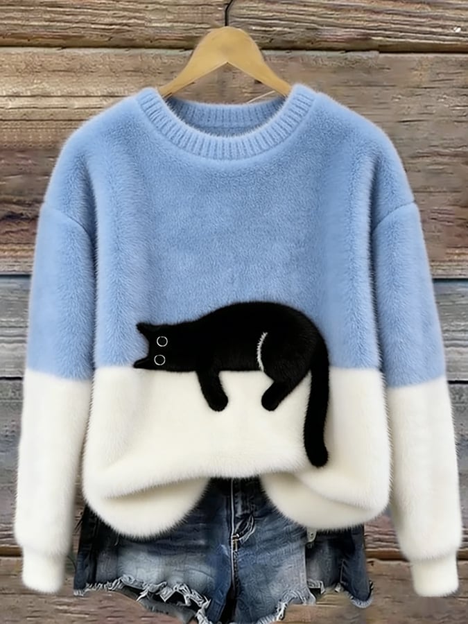Eleganter Katzenpullover