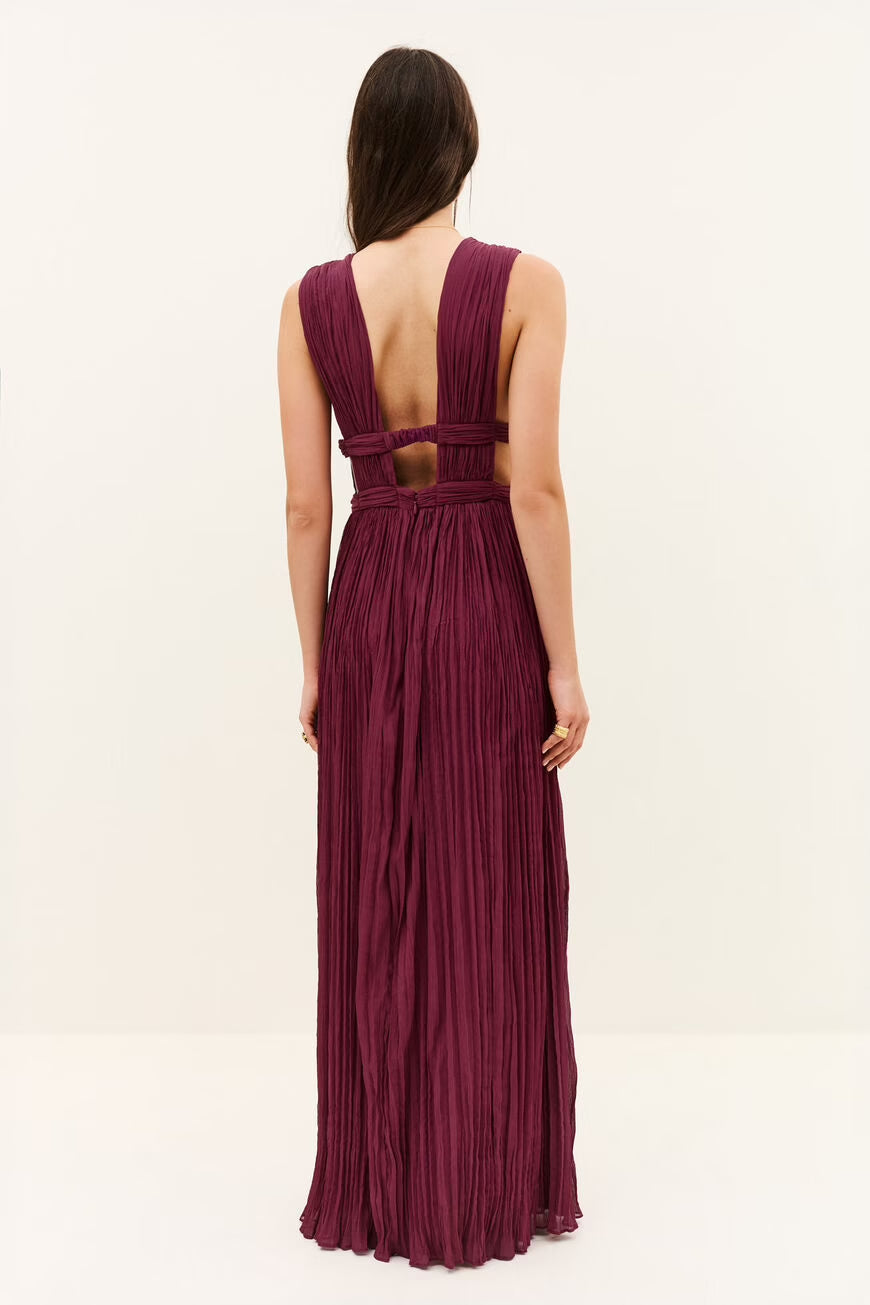 Maxi Kleid mit V-Ausschnitt