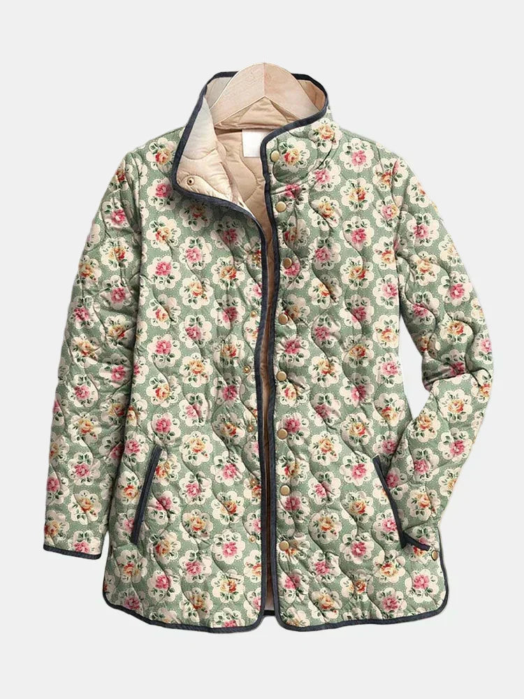 Steppjacke Blumengewebe Amélie