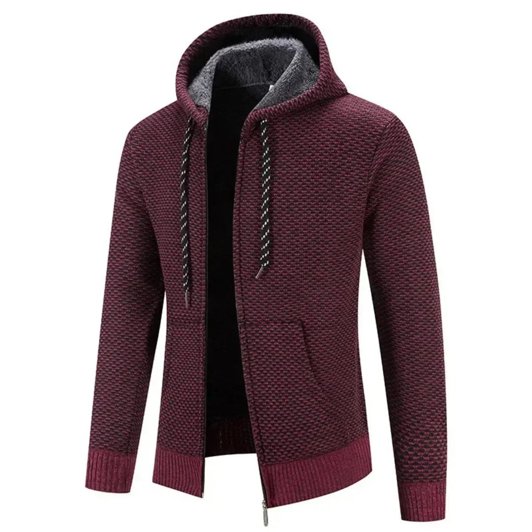 Silvan | Herren-Strickpullover mit Kapuze