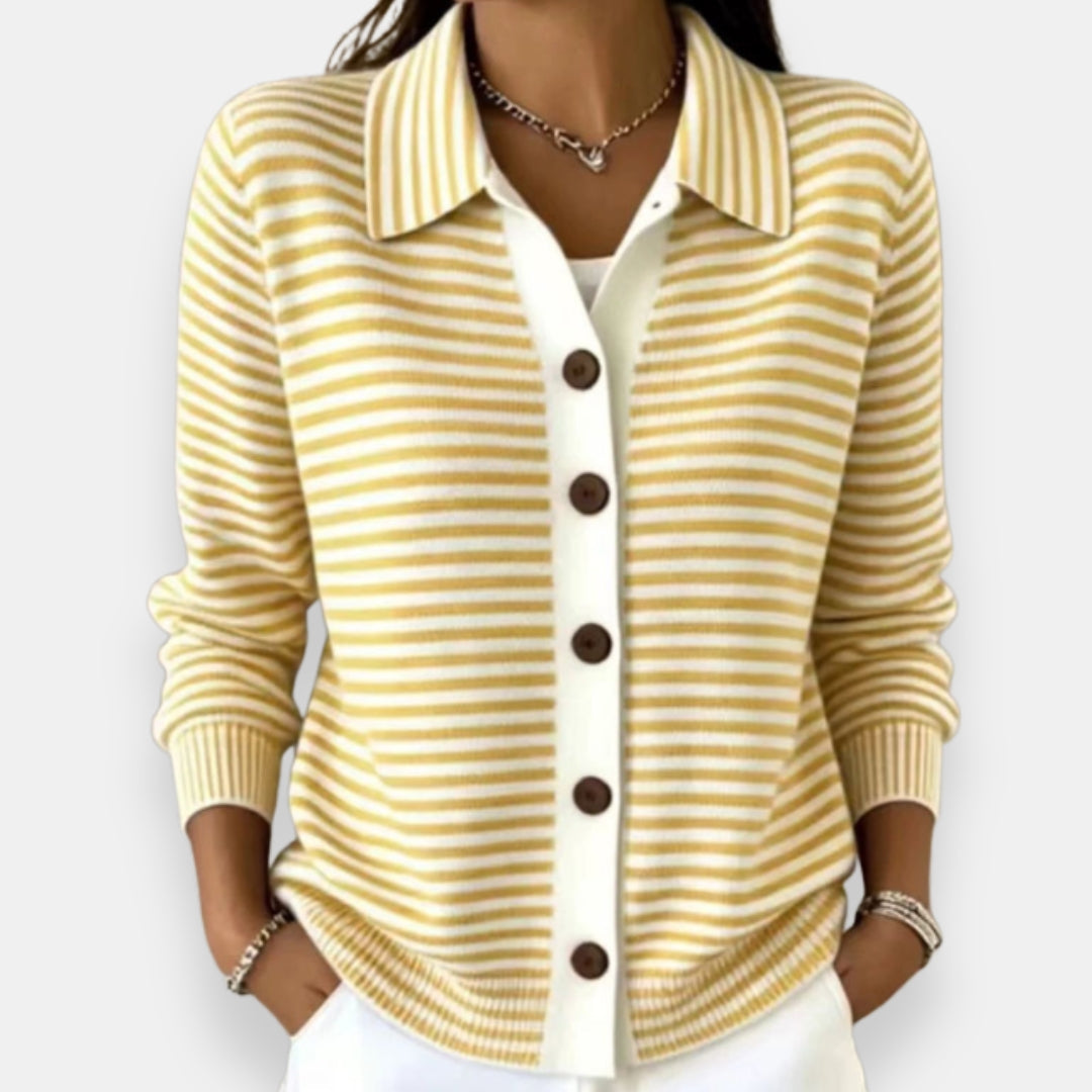 Nola | Gestreifter Herbst-Cardigan