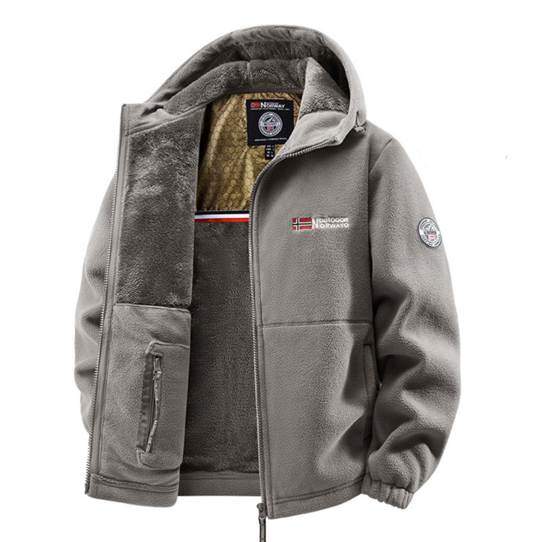 Jürgen Winterjacke mit Thermofutter in Grau