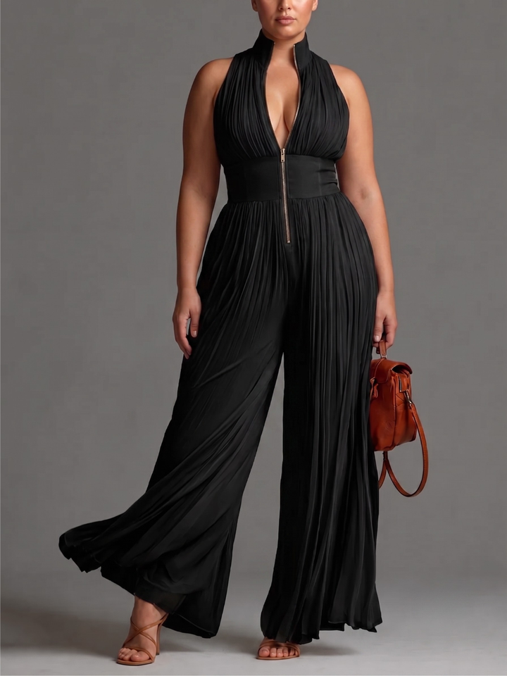 LAURA™ - ELEGANTER PLISSEE-JUMPSUIT