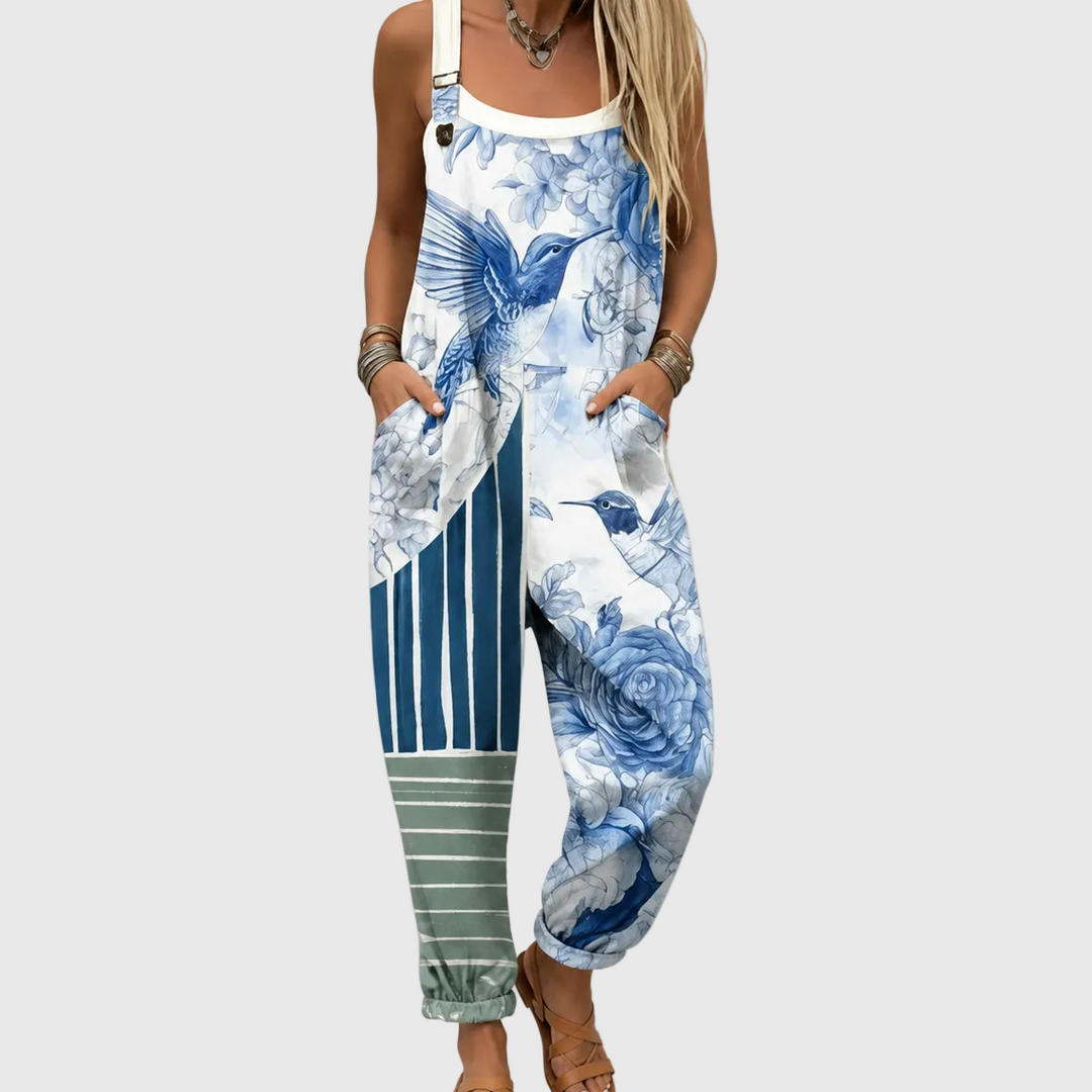 Bequemer Gedruckter Jumpsuit