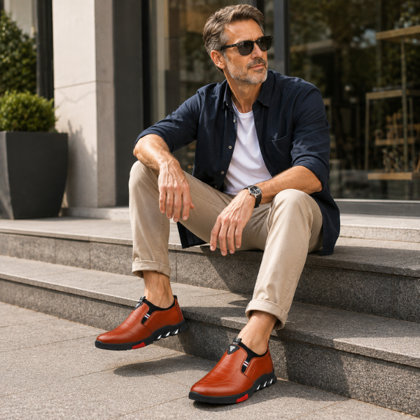 Elegante Herrenschuhe mit rutschfester Sohle
