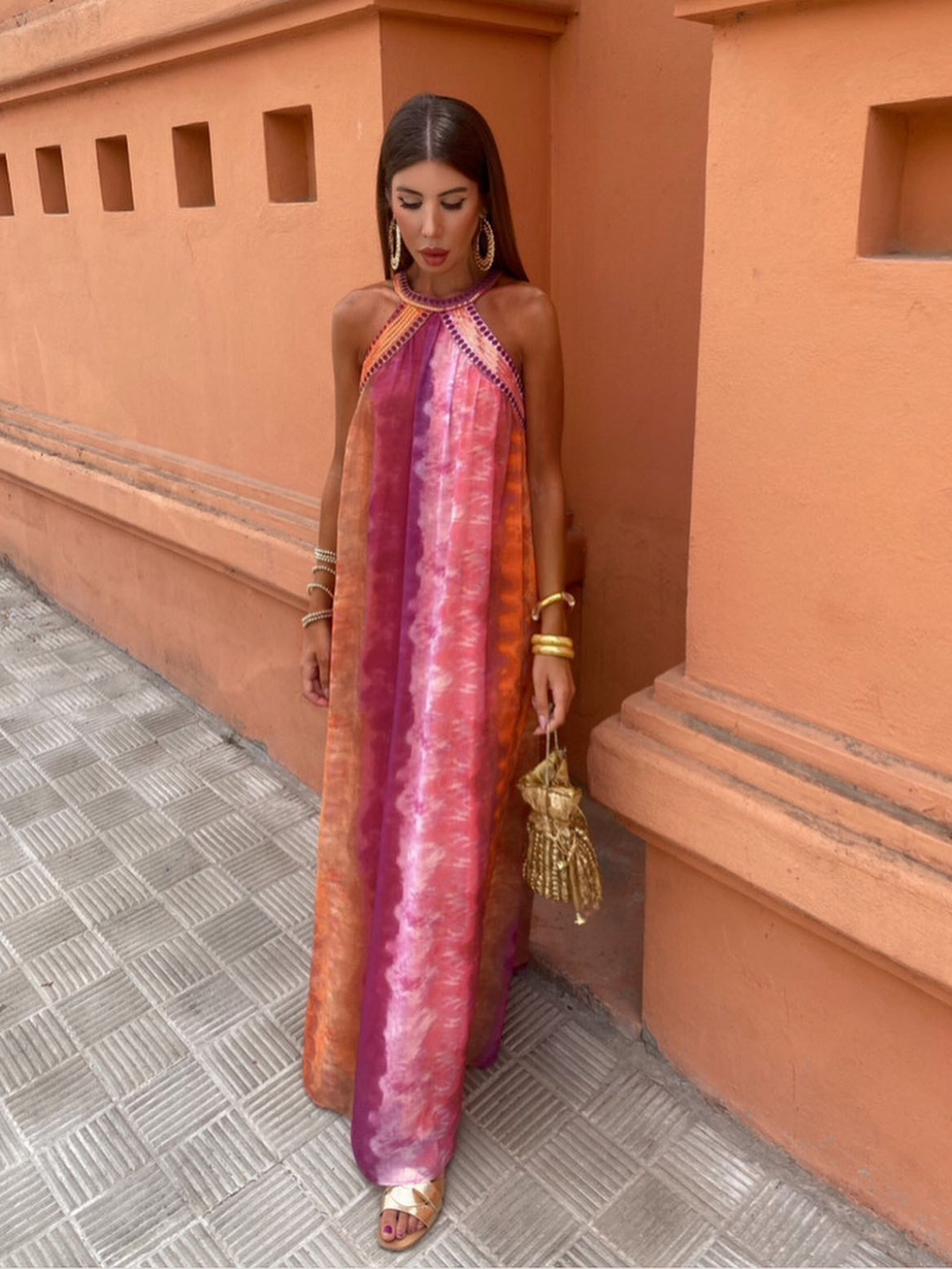 Sommerkleid mit Farbverlauf