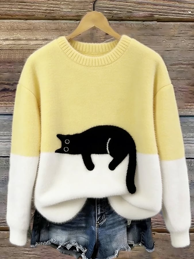 Eleganter Katzenpullover