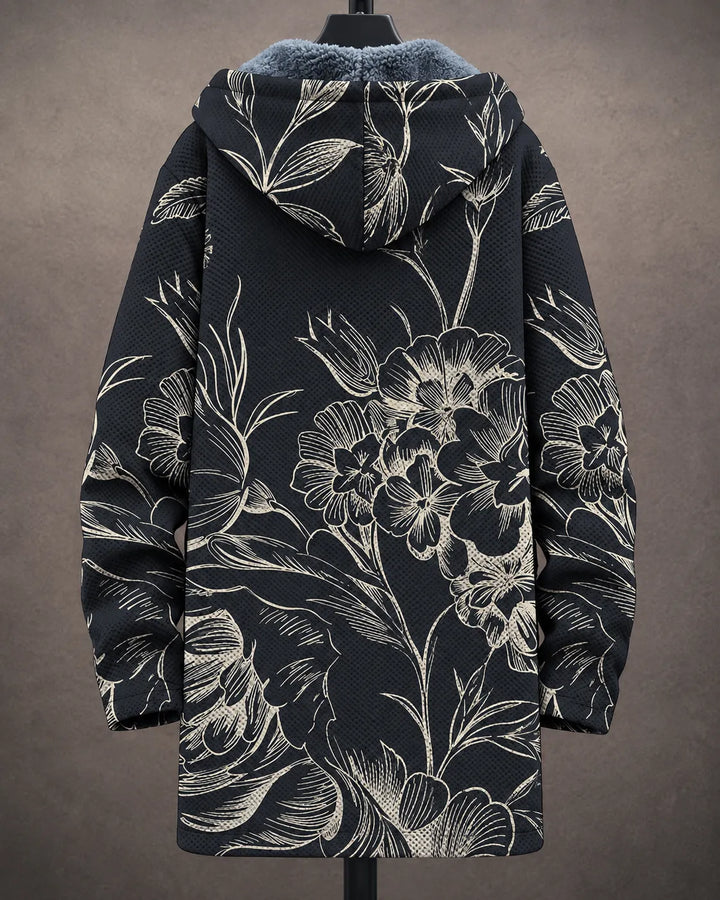 Rosalie Botanische Skizze Kapuzenjacke